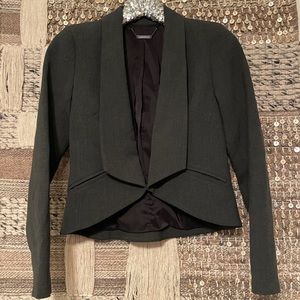Like new Trina Turk charcoal blazer jacket sz 2
